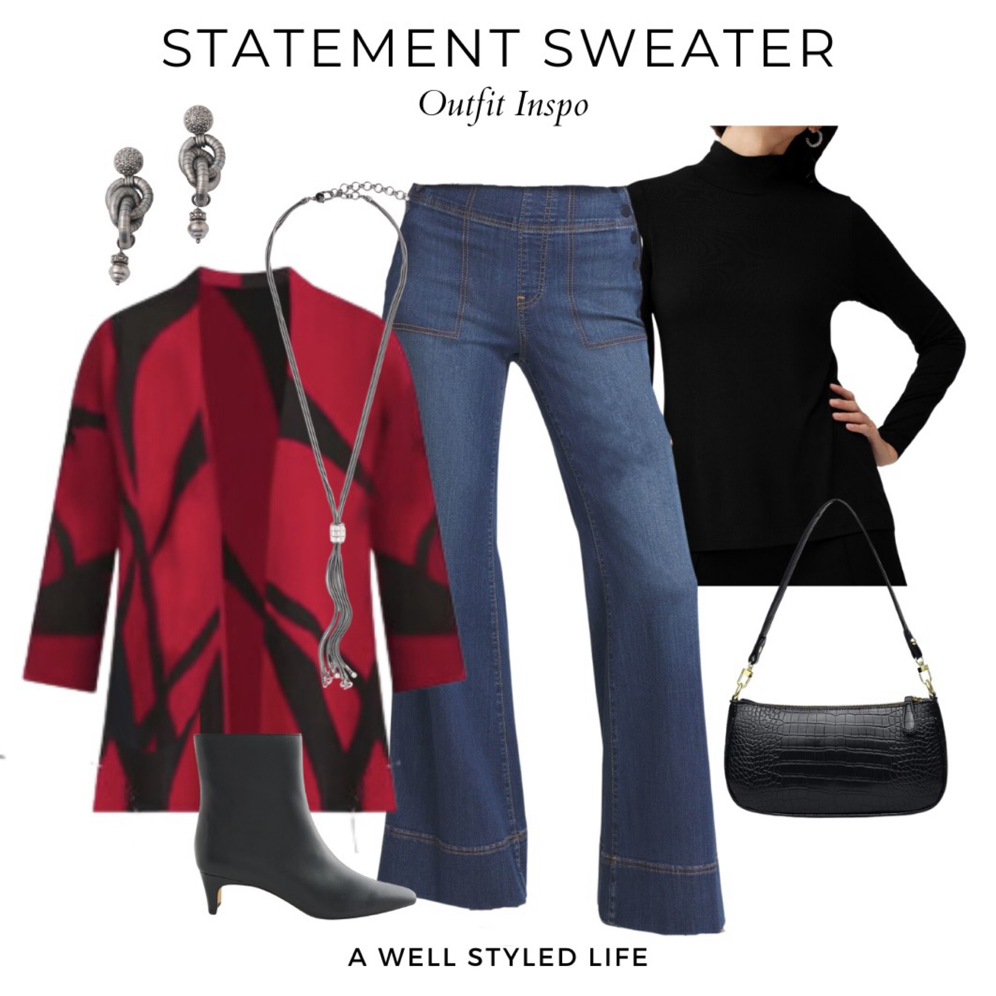 Early Winter Outfit Inspiration

All pieces from Chico's except handbag is from Amazon. You can take $25 off your purchase of $75 today.

Fashionover50 #fallfashion #falloutfit #LTKOver50Style #chicos #amazon #amazonfashion #redforfall #red #statementsweater #widelegdenim

#LTKSaleAlert #LTKStyleTip #LTKSeasonal