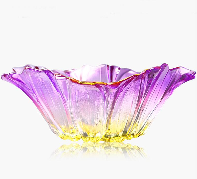 Suzy Levian New York Purple Crystal Orchid Vase | SUZY LEVIAN