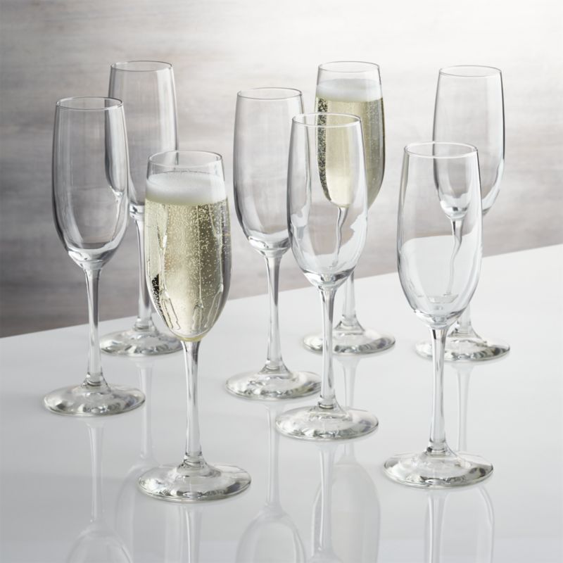 Boxed Champagne Flutes, Set of 8 | Crate & Barrel