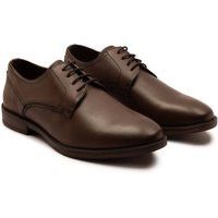 Thomas Crick Men's Lanner Leather Formal Derby Shoes in Brown | Size: 11 | Debenhams UK