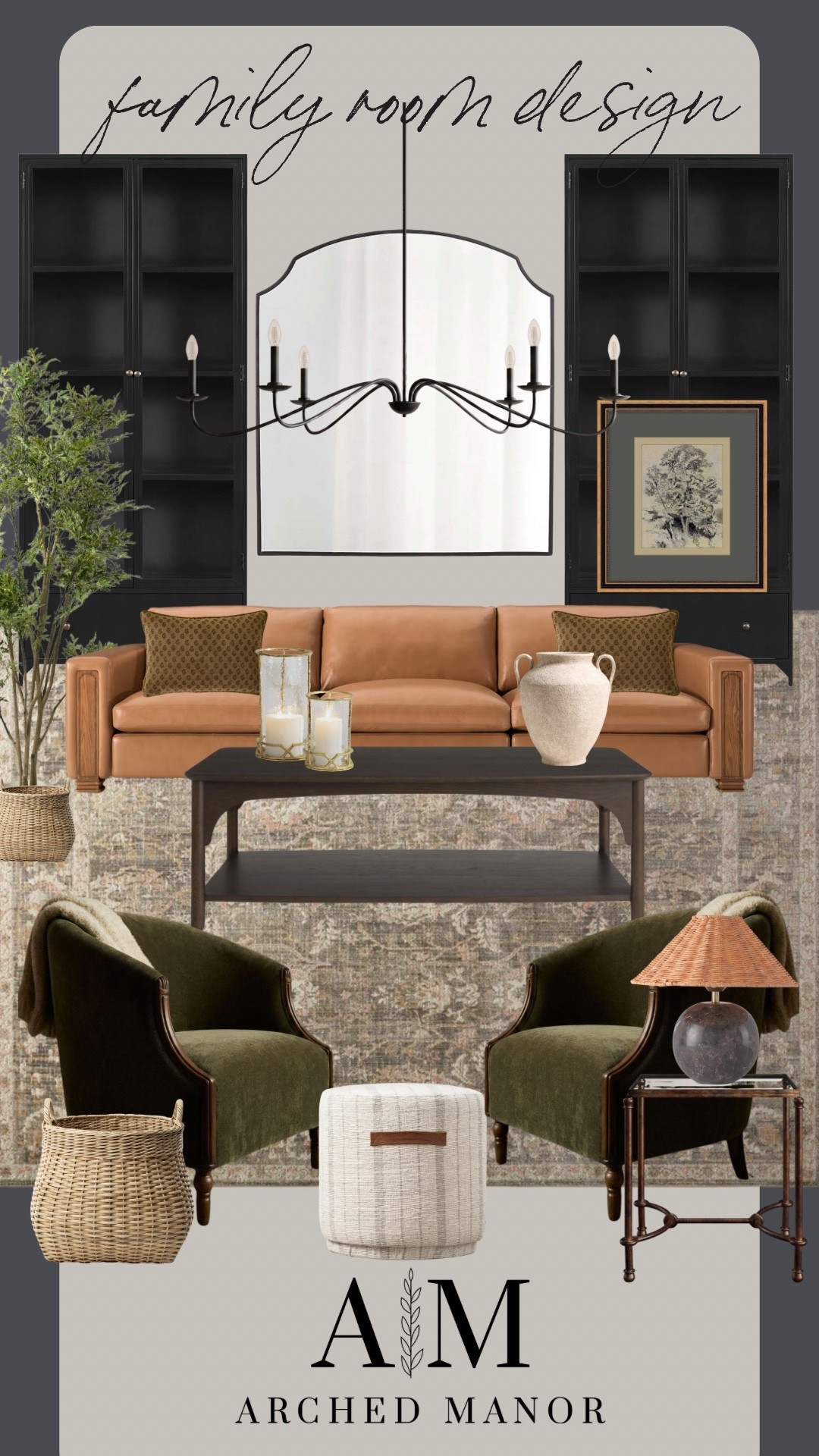 Family room design that’s perfect for fall with moody hues, warm accents, and all the texture 🤎🍂

#LTKSeasonal #LTKHome