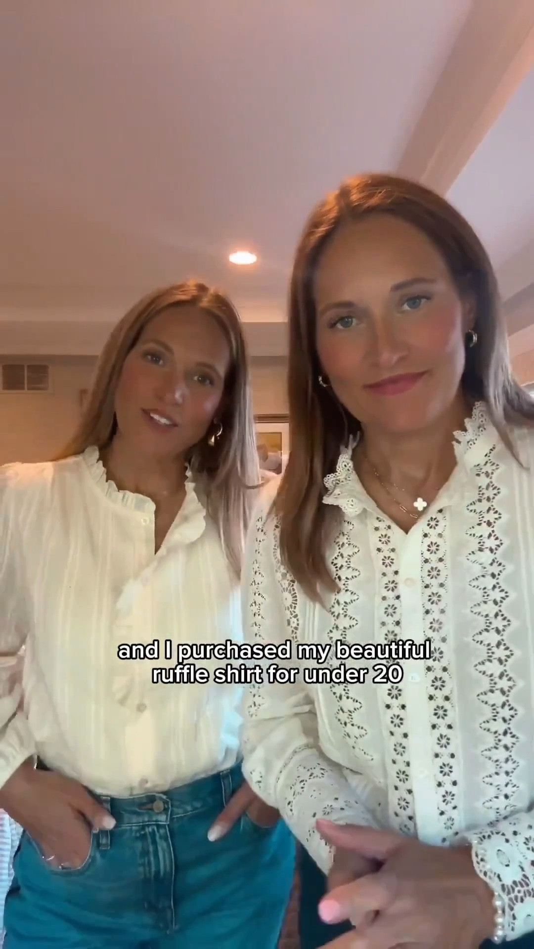 Beautiful lace shirts at two different price points. M

#LTKootd #LTKFindsUnder50 #LTKOver40