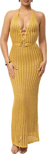 Dream Open Stitch Halter Dress | Nordstrom