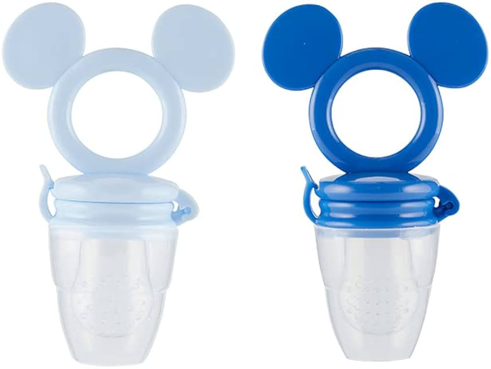 Disney Mickey and Minnie Teether with Fruit Feeder - Safe and Durable Design for Soothing Your Ba... | Amazon (US)