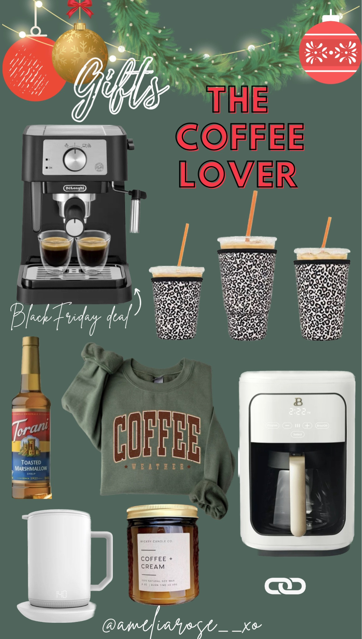 Gift guide for the coffee lover! I have and love this espresso machine! Not too fancy and easy to use, but looks so nice on the counter! It’s currently 45% off for Black Friday! 

#LTKhome #LTKCyberWeek #LTKGiftGuide