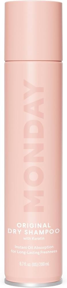 MONDAY HAIRCARE Dry Shampoo Original 6.7oz, Freshens Hair, Absorbs Oil, Nourishes with Keratin, P... | Amazon (US)