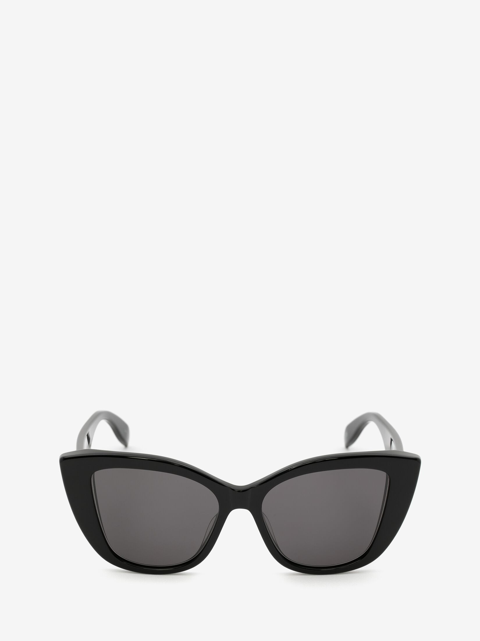 Women's McQueen Graffiti Cat-eye Sunglasses in Black/grey | Alexander McQueen