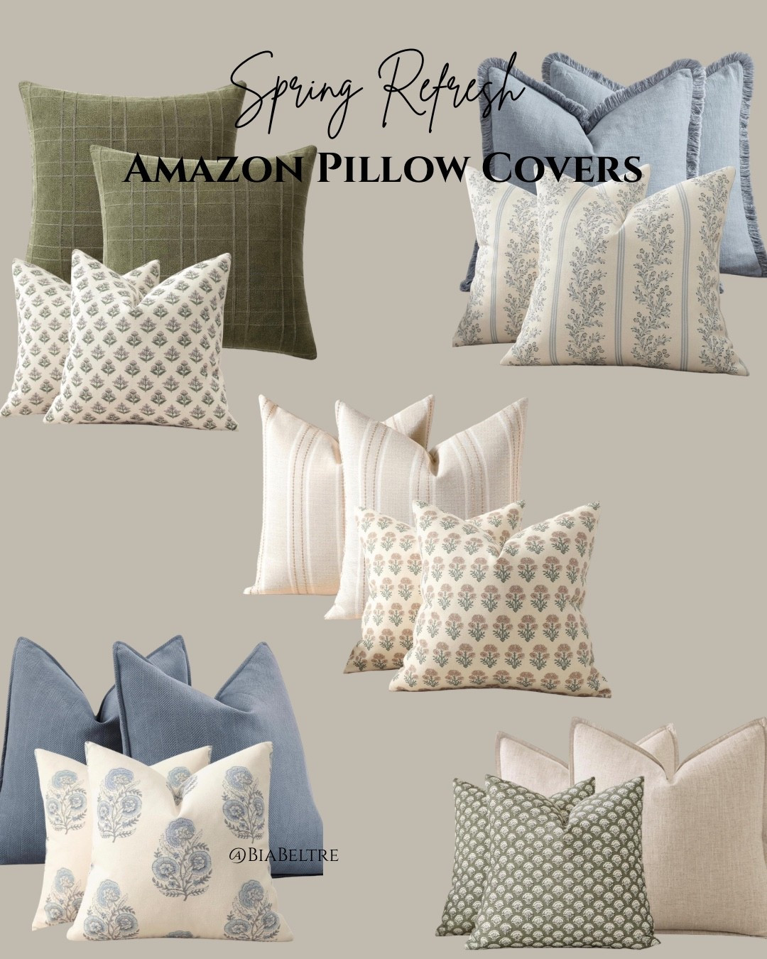 Get a fresh spring look with these stylish pillow covers! Perfect for any room. 
#HomeDecor #AmazonFinds

#LTKHome #LTKSaleAlert