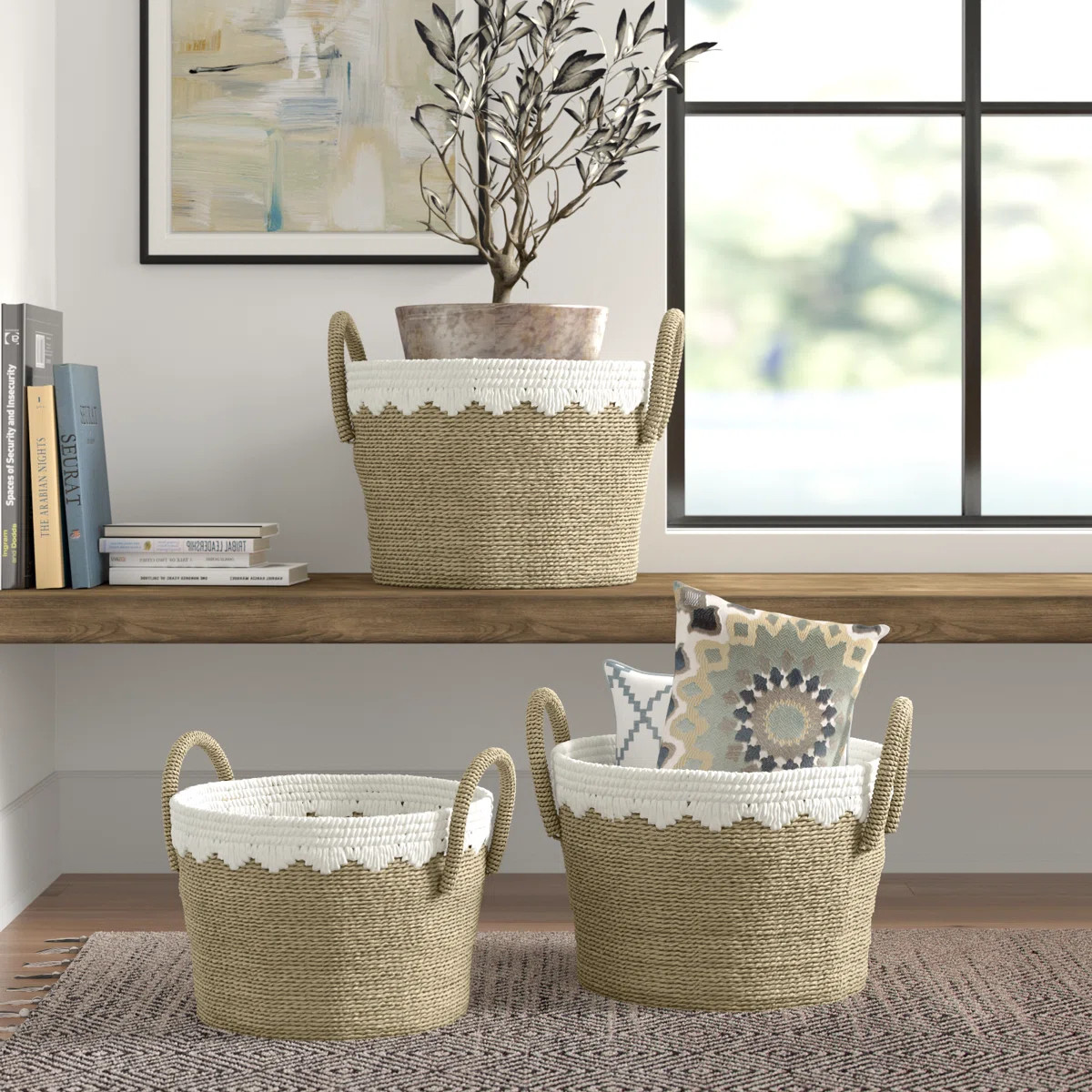 Three Posts™ Seagrass Decorative Basket | Wayfair North America