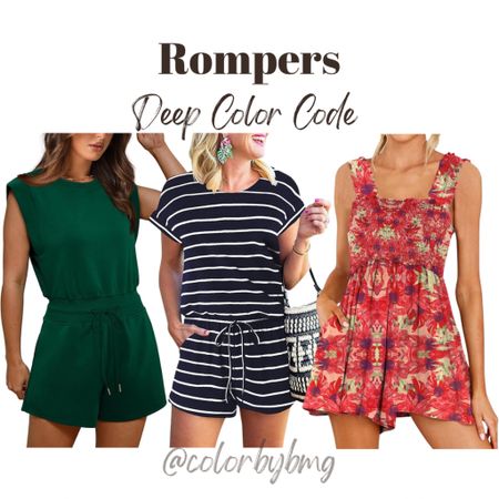 Deep Color Code Rompers

Colors:
Moss Green
01 Navy & White
Red Floral

Deep Autumn 
Deep Winterr



#LTKFindsUnder50 #LTKStyleTip #LTKSeasonal