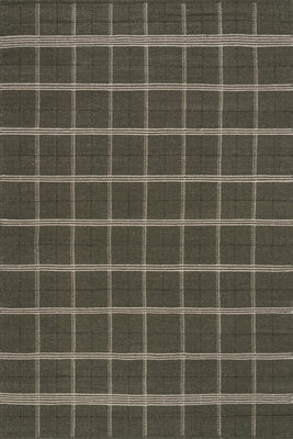Green Downing Plaid Wool by Nate Berkus 7' 6"" x 9' 6"" rug | Rugs USA