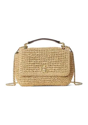 Lauren Ralph Lauren Woven Straw Medium Sophee Bag | Belk