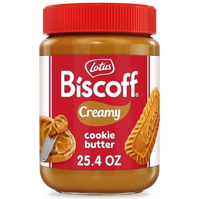 Lotus Biscoff, Cookie Butter Spread, Creamy, non GMO + Vegan, 25.4 oz, Pack of 1 | Amazon (US)