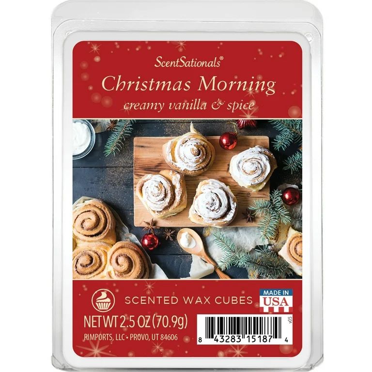 Christmas Morning Scented Wax Melts, ScentSationals, 2.5 oz (1-Pack) | Walmart (US)