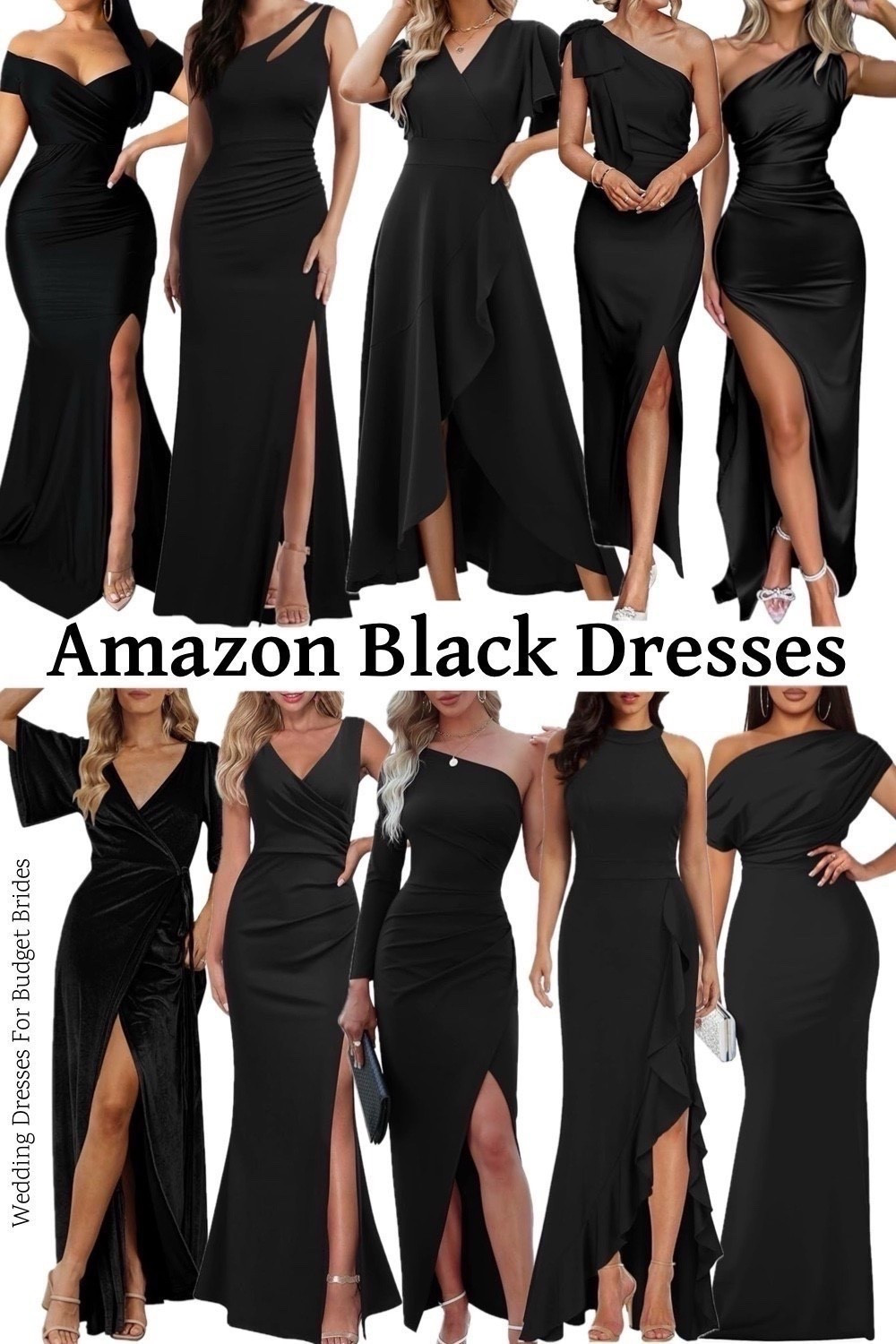 Affordable long black evening gowns under $100 on Amazon. 

For formal wedding guest dress or prom dress.

Special occasion dresses, black dresses. 

#LTKWedding #LTKSeasonal