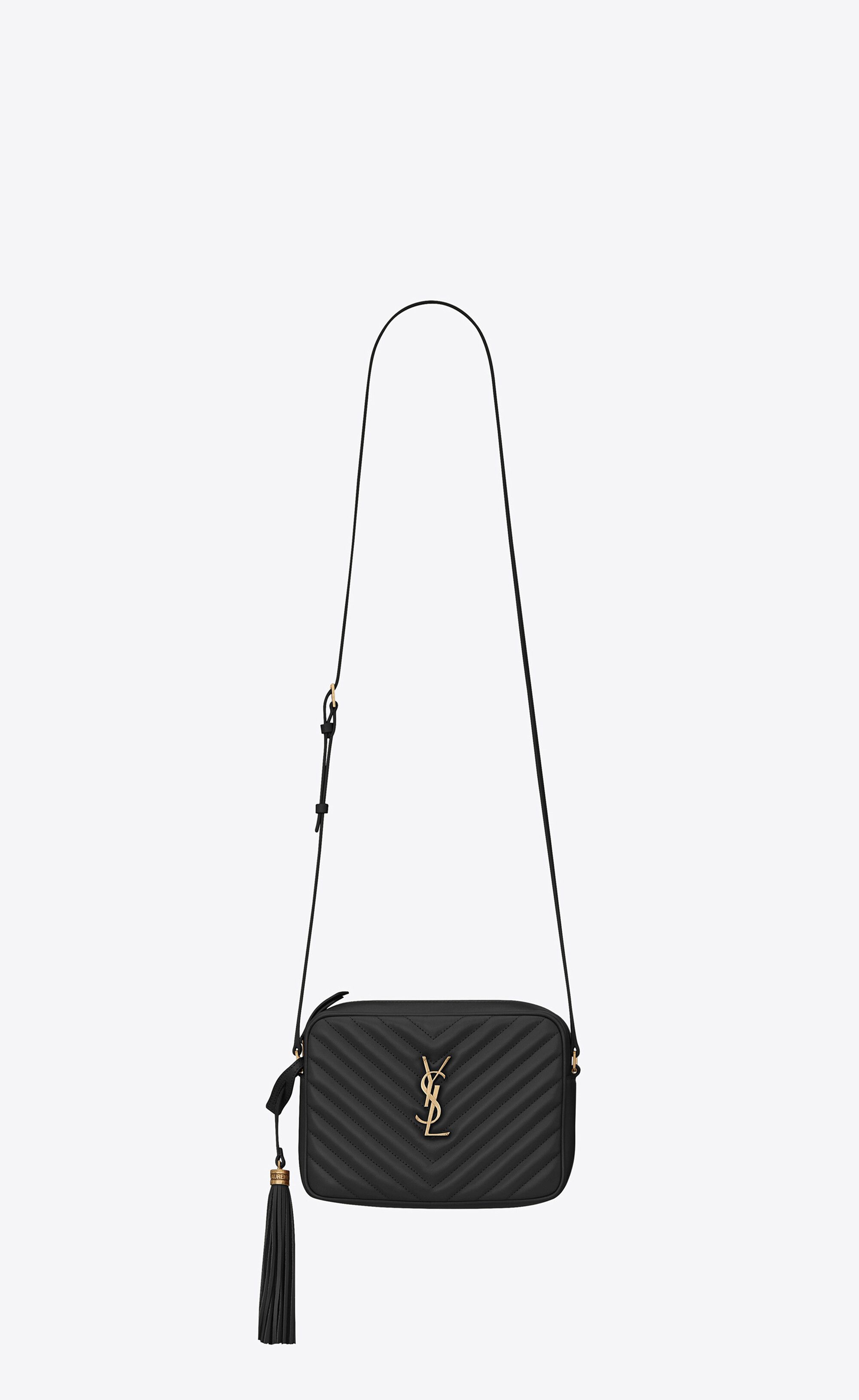 Lou Camera Bag In Quilted Leather Black One Size | Saint Laurent Inc. (Global)
