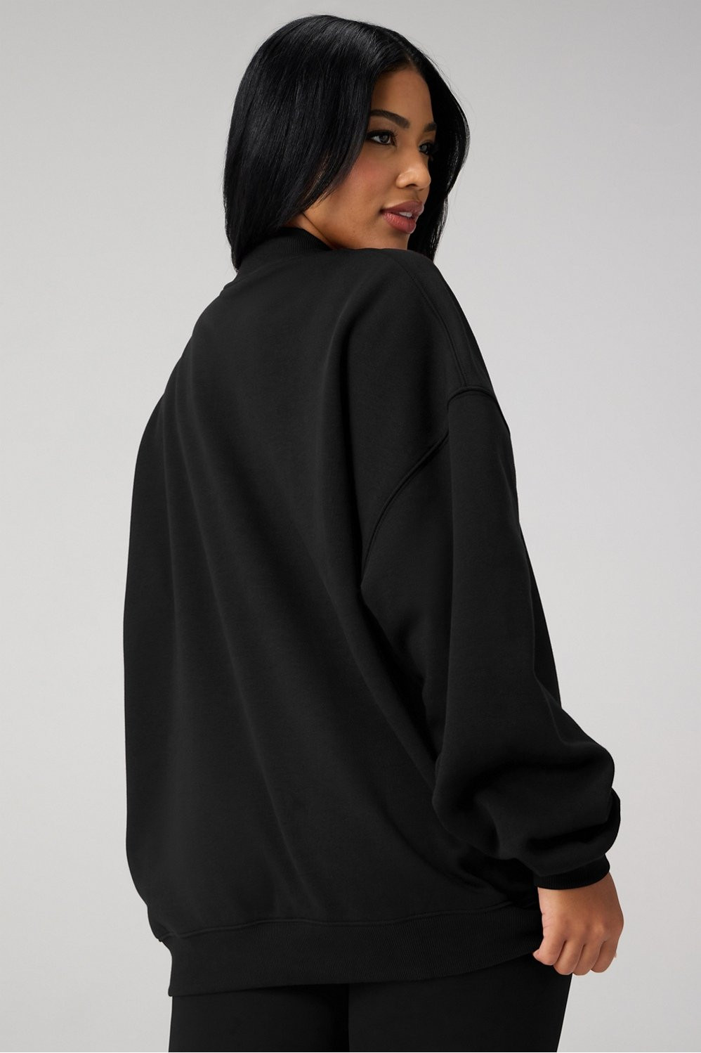 Cozy Fleece Oversized Mock Neck Sweatshirt | Fabletics