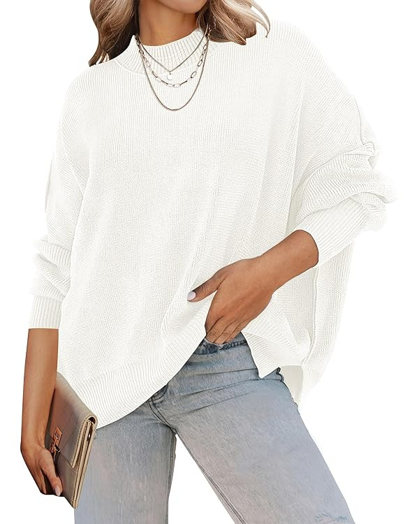 ZESICA Crew Neck Ribbed Knit Pullover Sweater | Amazon (US)