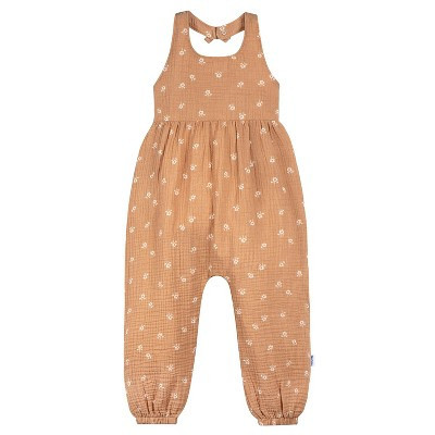 Gerber Baby Girls Toddler Sleeveless Romper Jumpsuit - Floral - 2T | Target