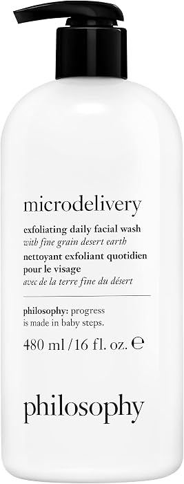 philosophy microdelivery exfoliating daily facial wash - with fine grain desert earth & gentle am... | Amazon (US)