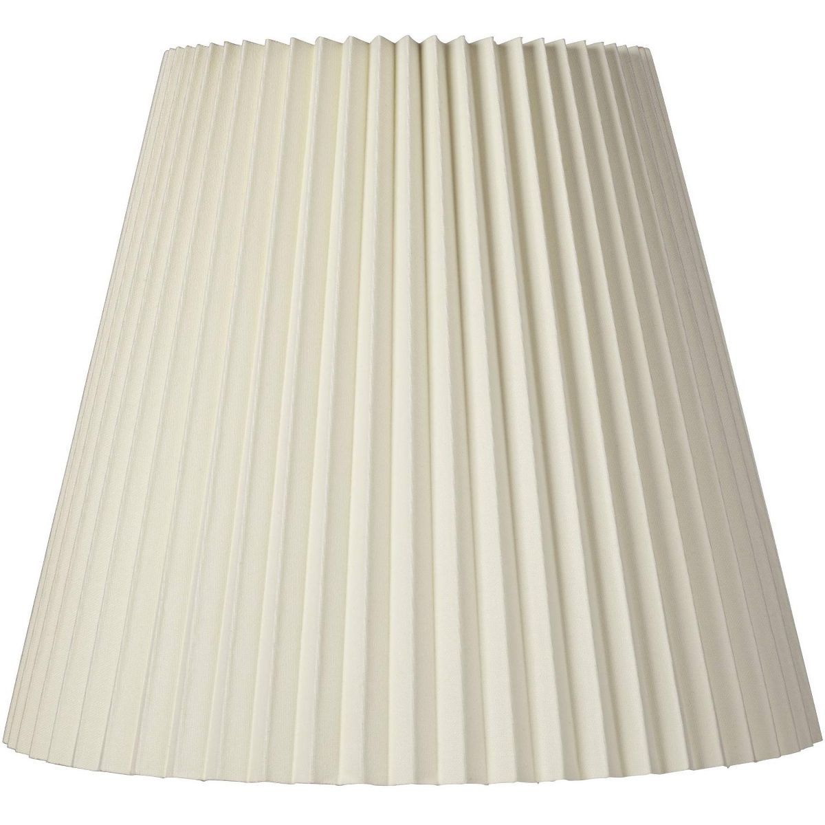 Springcrest Ivory Pleated Large Lamp Shade 10" Top x 17" Bottom x 14.5" High x 14.75" Slant (Spid... | Target