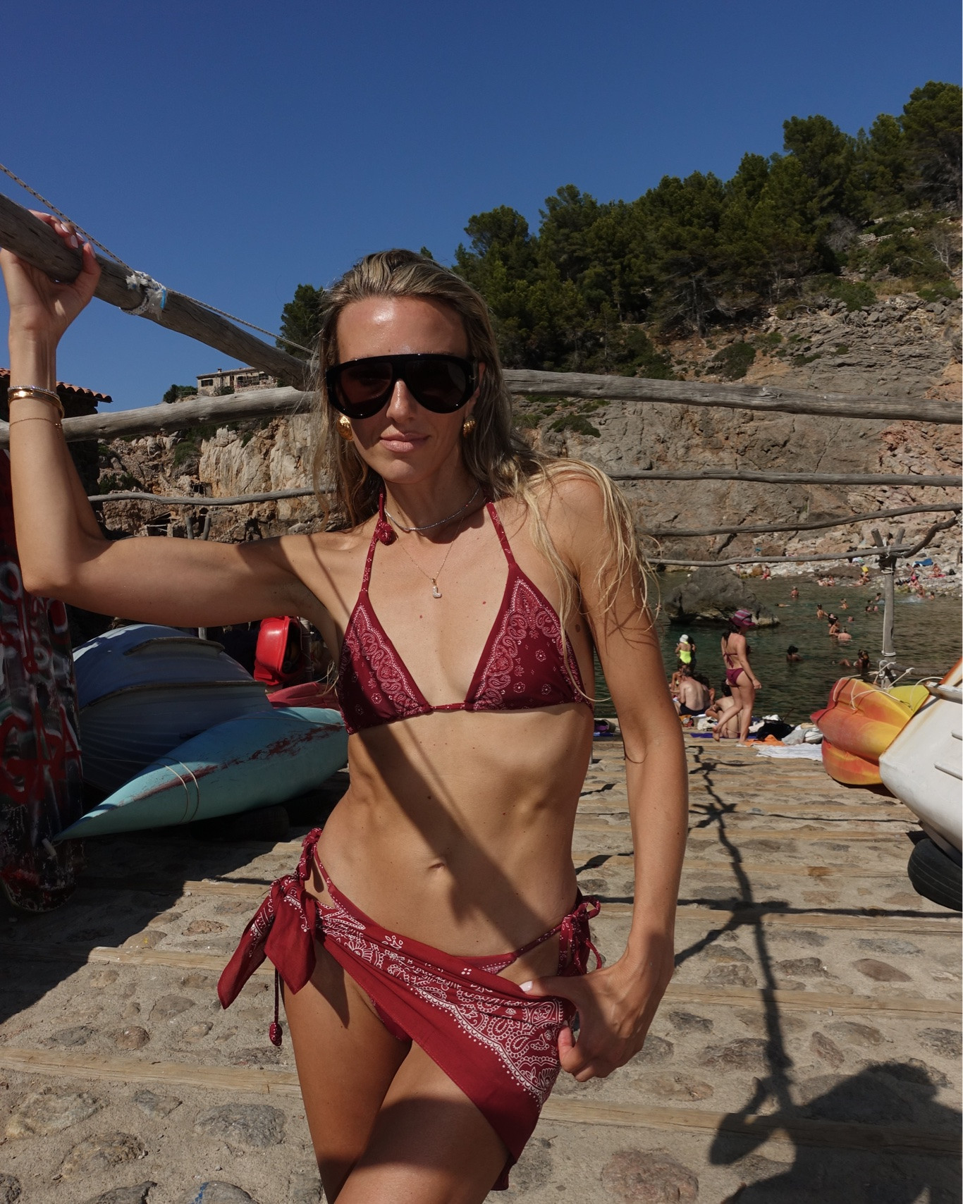 This bikini and matching scarf from Devon Windsor was perfect.  

Beach outfit, summer outfit, travel outfit, beachwear

#LTKTravel #LTKootd #LTKSwim