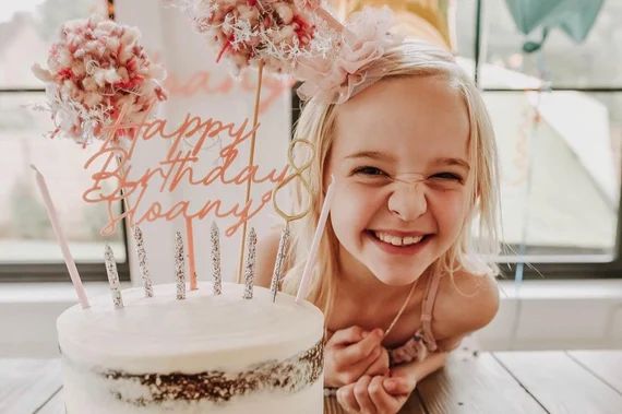 Custom Acrylic 'Happy Birthday' Cake Topper for Birthday. | Etsy (US)