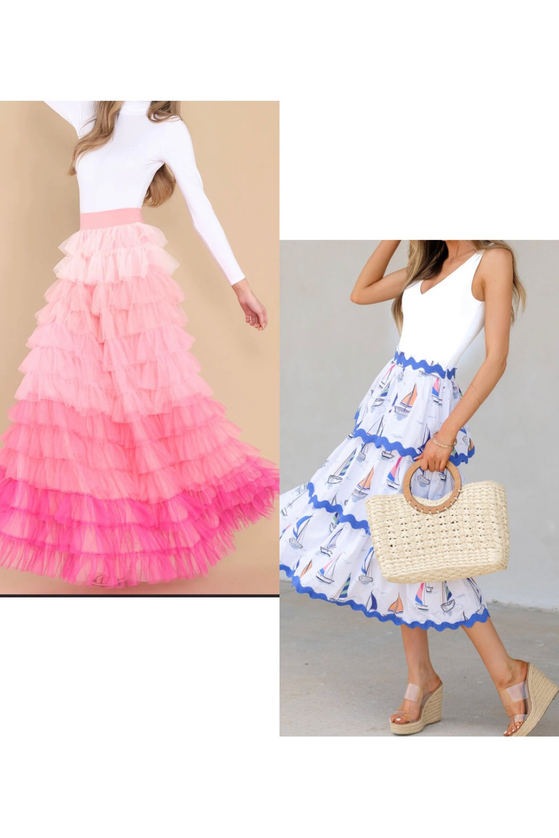 Ruffle statement skirts on sale 

#LTKFind #LTKsalealert #LTKSale