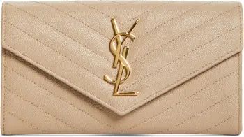 Monogramme Logo Leather Flap Wallet | Nordstrom