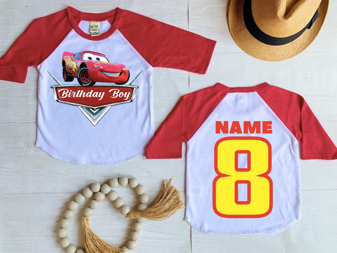 Lightning Mcqueen Birthday Shirt, Lightning Mcqueen Birthday, Cars Birthday Shirt, Lightning Mcqu... | Etsy (US)
