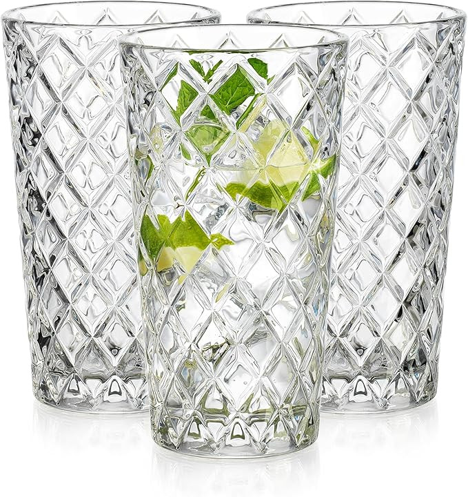 Glaver's Glasses Set. Glass for Cocktail Bourbon Rock Glasses,Bar Glass for Scotch Tequlia Rum. D... | Amazon (US)