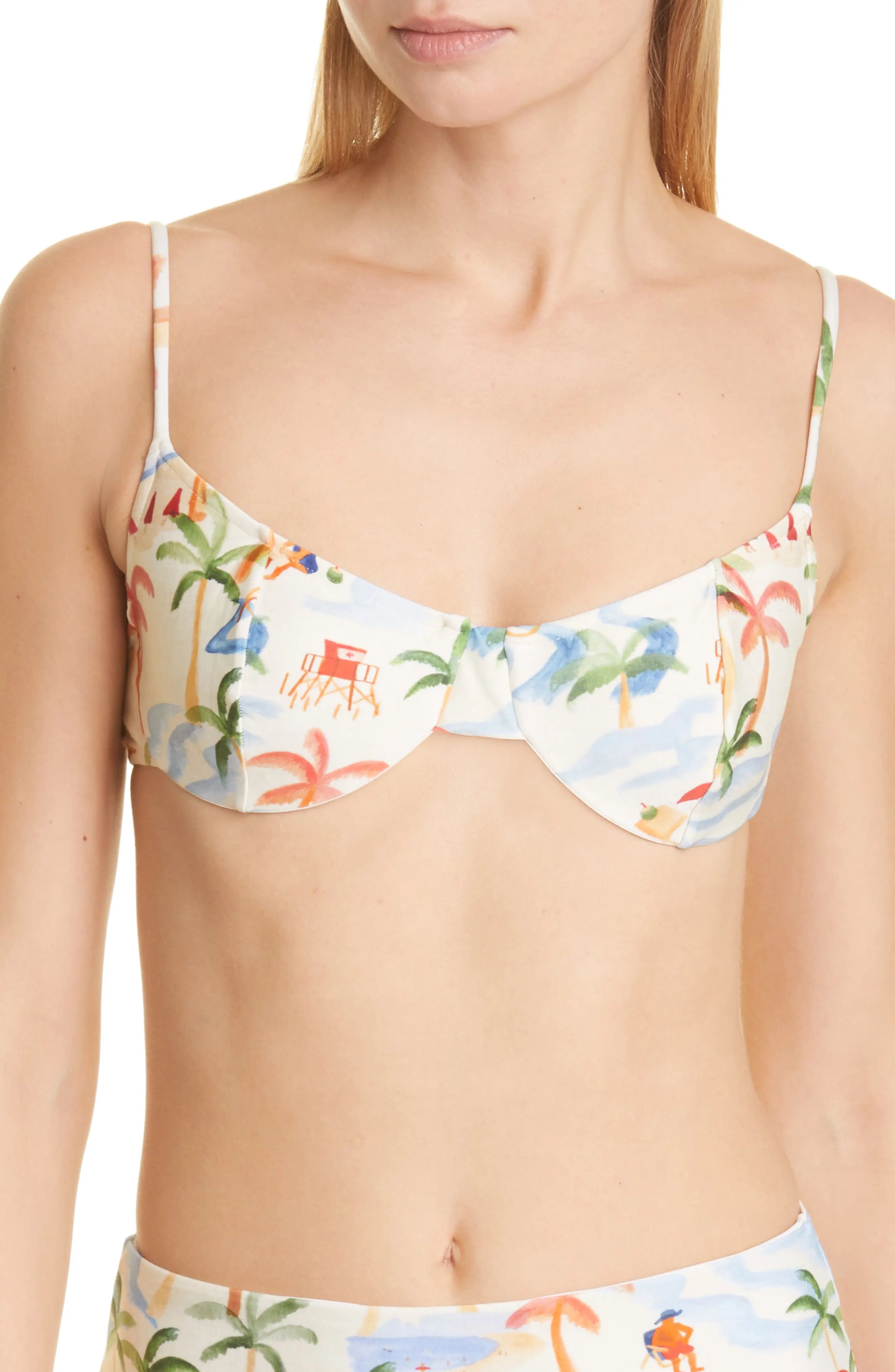 FARM Rio Copacabana Underwire Bikini Top at Nordstrom, Size Medium | Nordstrom