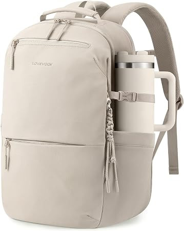 LOVEVOOK Laptop Backpack Women with Tumbler Holder, Work Travel Backpack | 17.3Inch Computer Trav... | Amazon (US)
