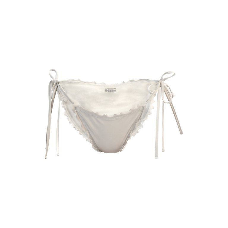 No Boundaries Lettuce Edge Side Tie Bikini Bottoms, Women's | Walmart (US)