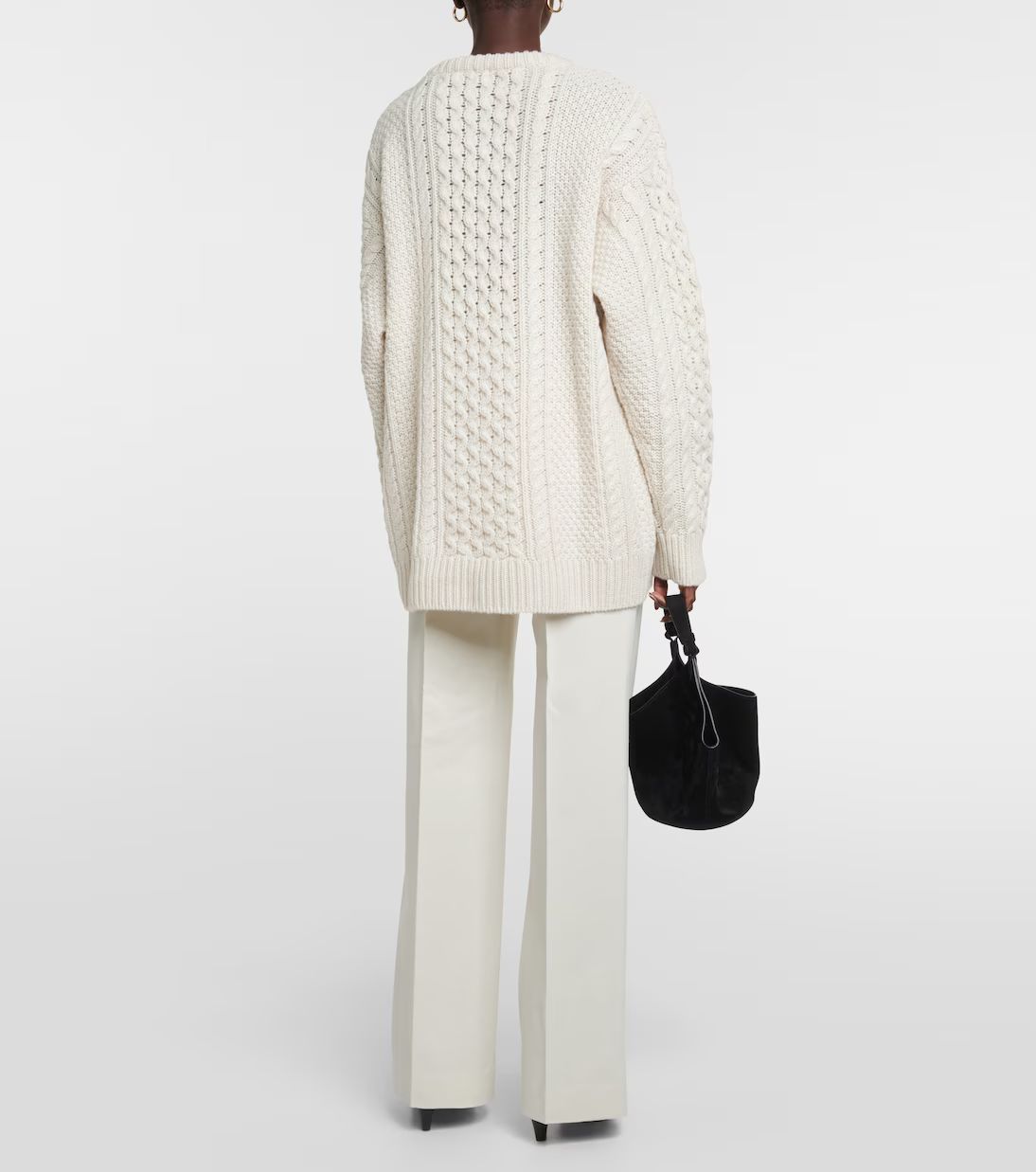 Oversized cable-knit wool sweater | Mytheresa (UK)