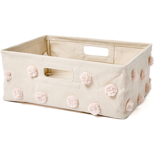 Hide Away Basket, Blush | Maisonette