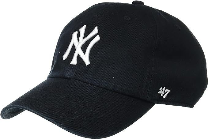 Amazon.com : '47 MLB New York Yankees Brand Clean Up Adjustable Cap, One Size, Black : Sports Fan... | Amazon (US)