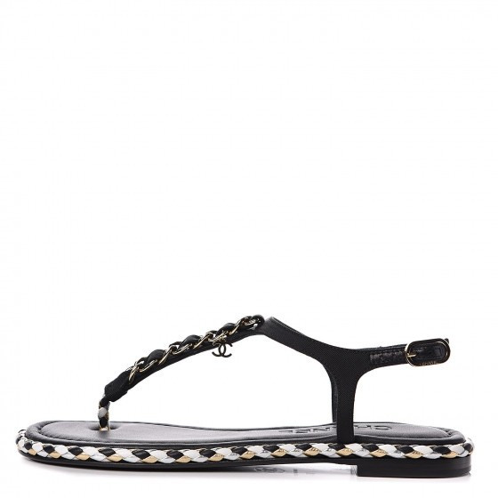CHANEL

Grosgrain Chain Thong Sandals 35 Black


26 | Fashionphile