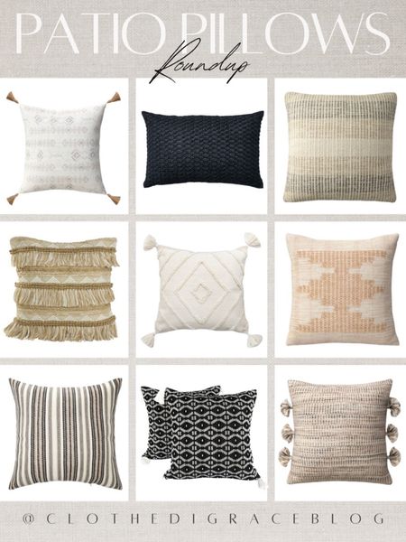 Patio pillow roundup! 

#LTKunder50 #LTKhome #LTKFind