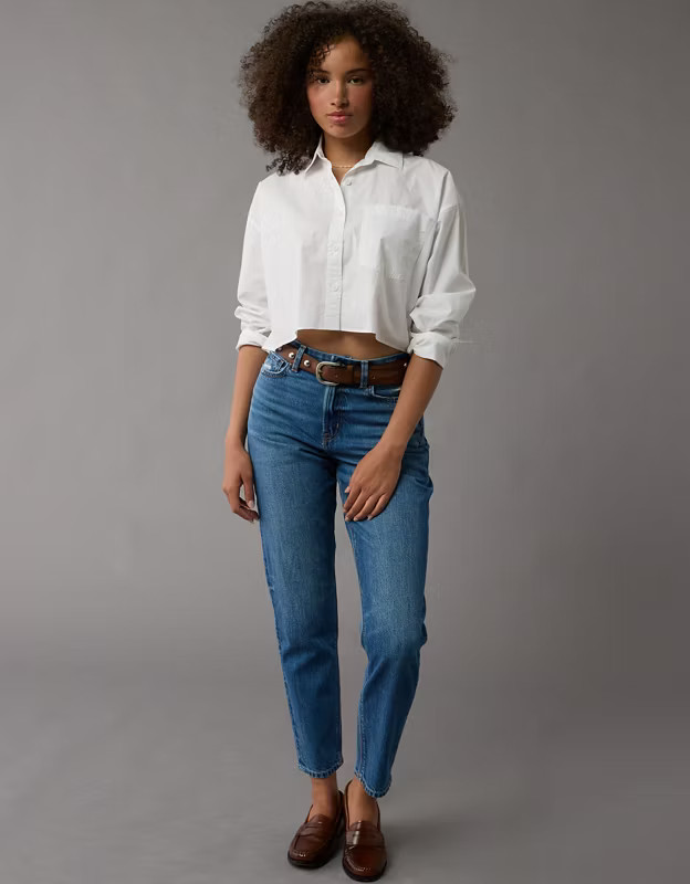 AE Strigid Curvy Mom Jean | American Eagle Outfitters (US & CA)