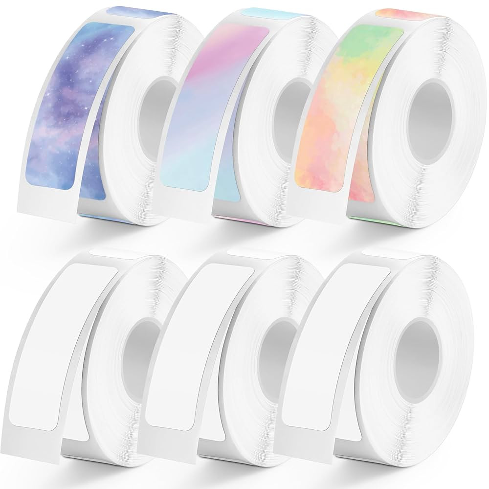 960 Pcs MIARALA Nebula/Galaxy Series D30 Label Tape, Label Maker Tape-12mm×40mm(0.47"x1.57") Sti... | Amazon (US)