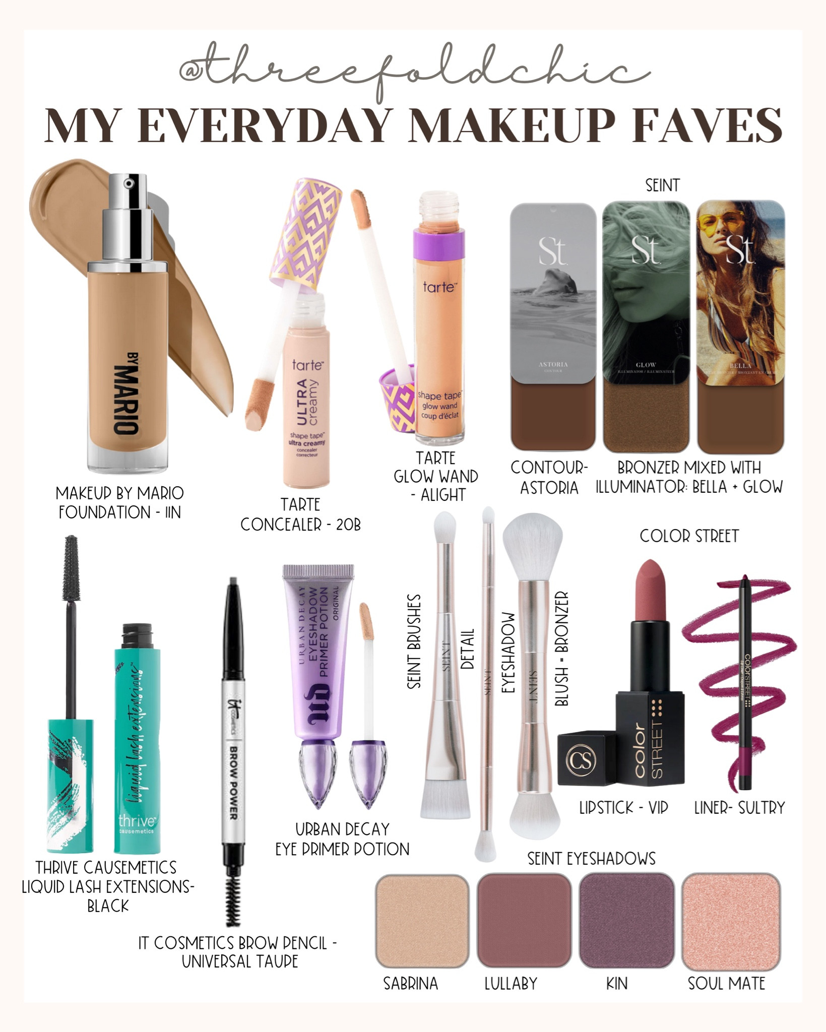 My every day makeup faves. 

Get ready with me  

Tarte Sale 
Tarte
Beauty faves 
Makeup 

#LTKunder50 #LTKSale #LTKbeauty