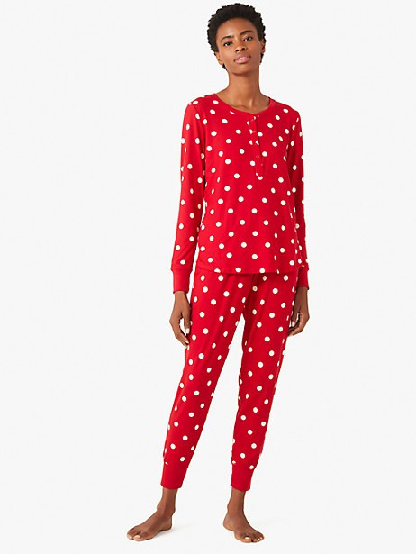 spade flower dots jogger pj set | Kate Spade (US)