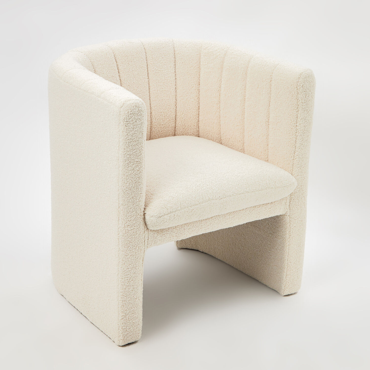 Cream Teddy U Chair 75x60cm | TK Maxx