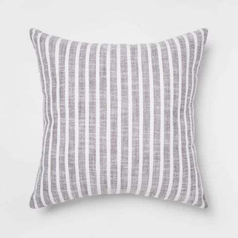 Woven Stripe Square Throw Pillow - Threshold™ | Target