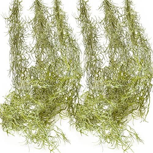 SEEKO Faux Greenery Spanish Moss - Realistic Fake Moss DIY Stems for Hanging Plants Artificial Decor | Amazon (US)