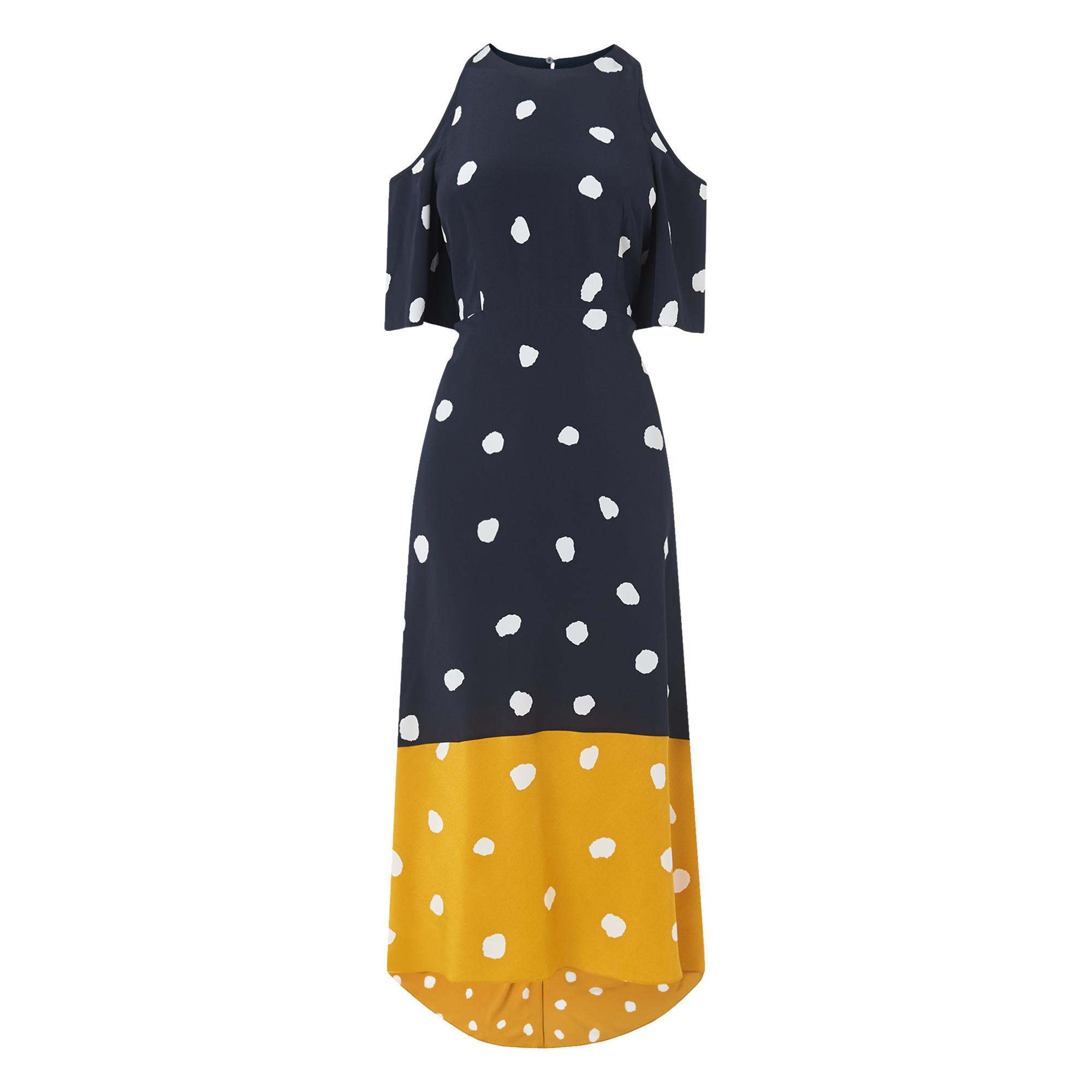 Leia Navy Silk Dress | L.K. Bennett US