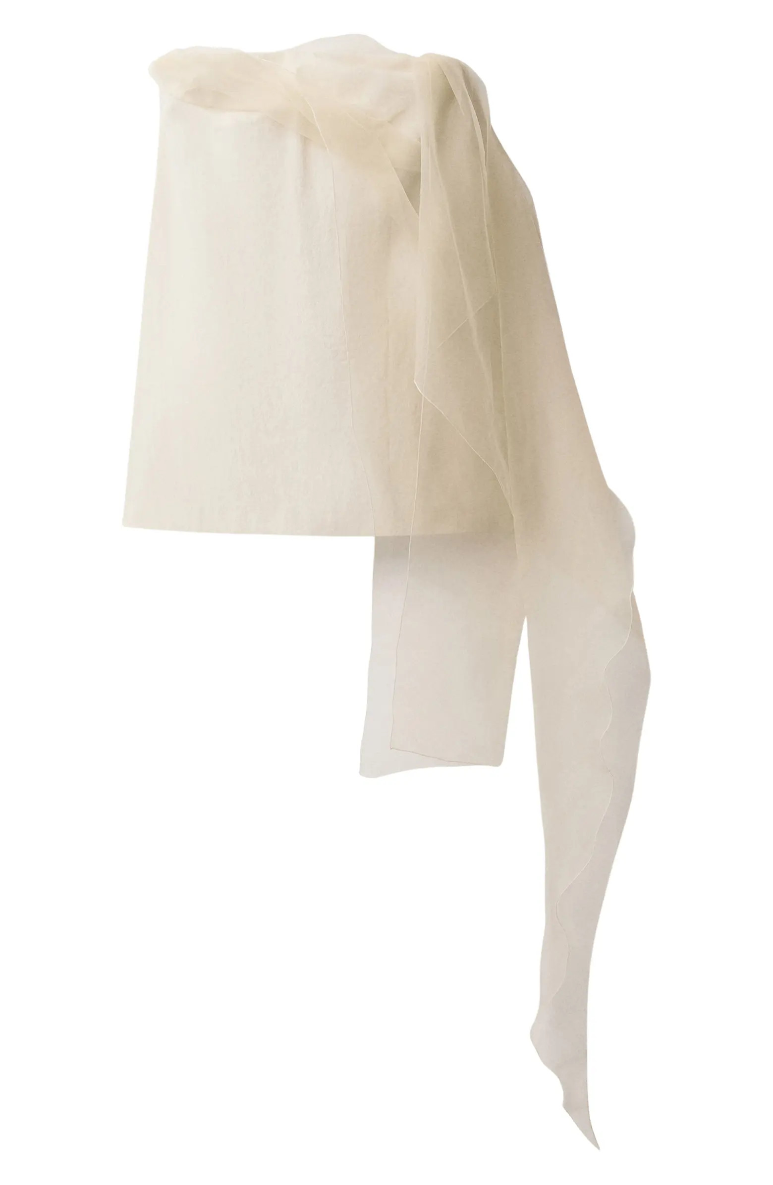 Strapless Mixed Media Chiffon Dress | Nordstrom