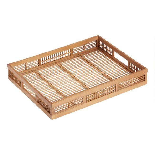 Natural Bamboo Serving Tray | World Market