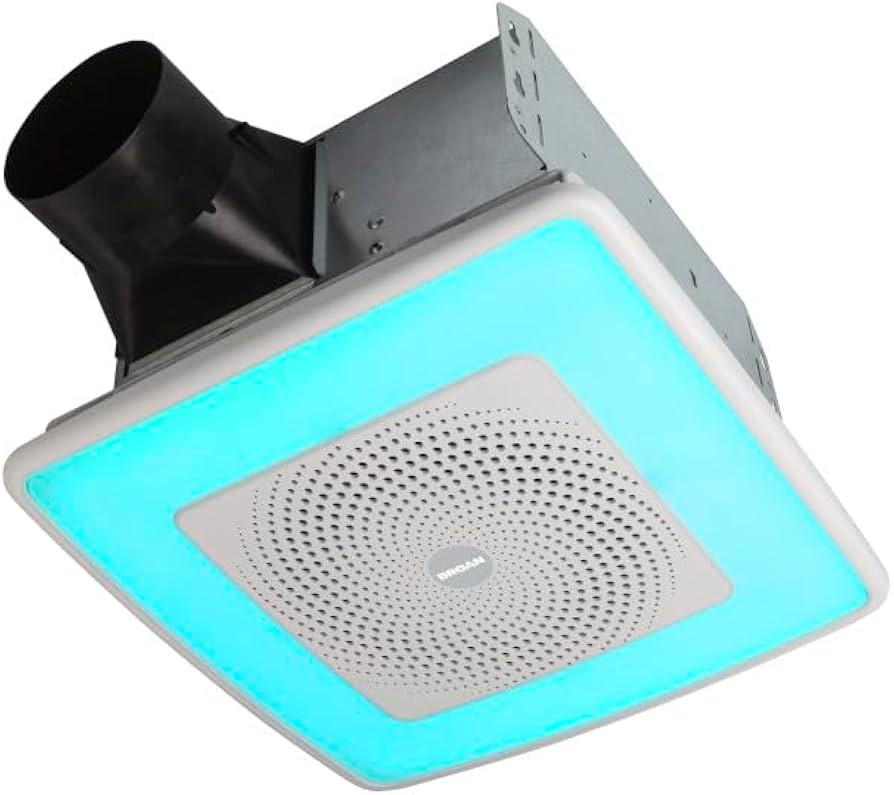 Broan-NuTone SPK110RGBL ChromaComfort Bathroom Exhaust Fan, 110CFM/1.5 Sones, with Sensonic Bluet... | Amazon (US)